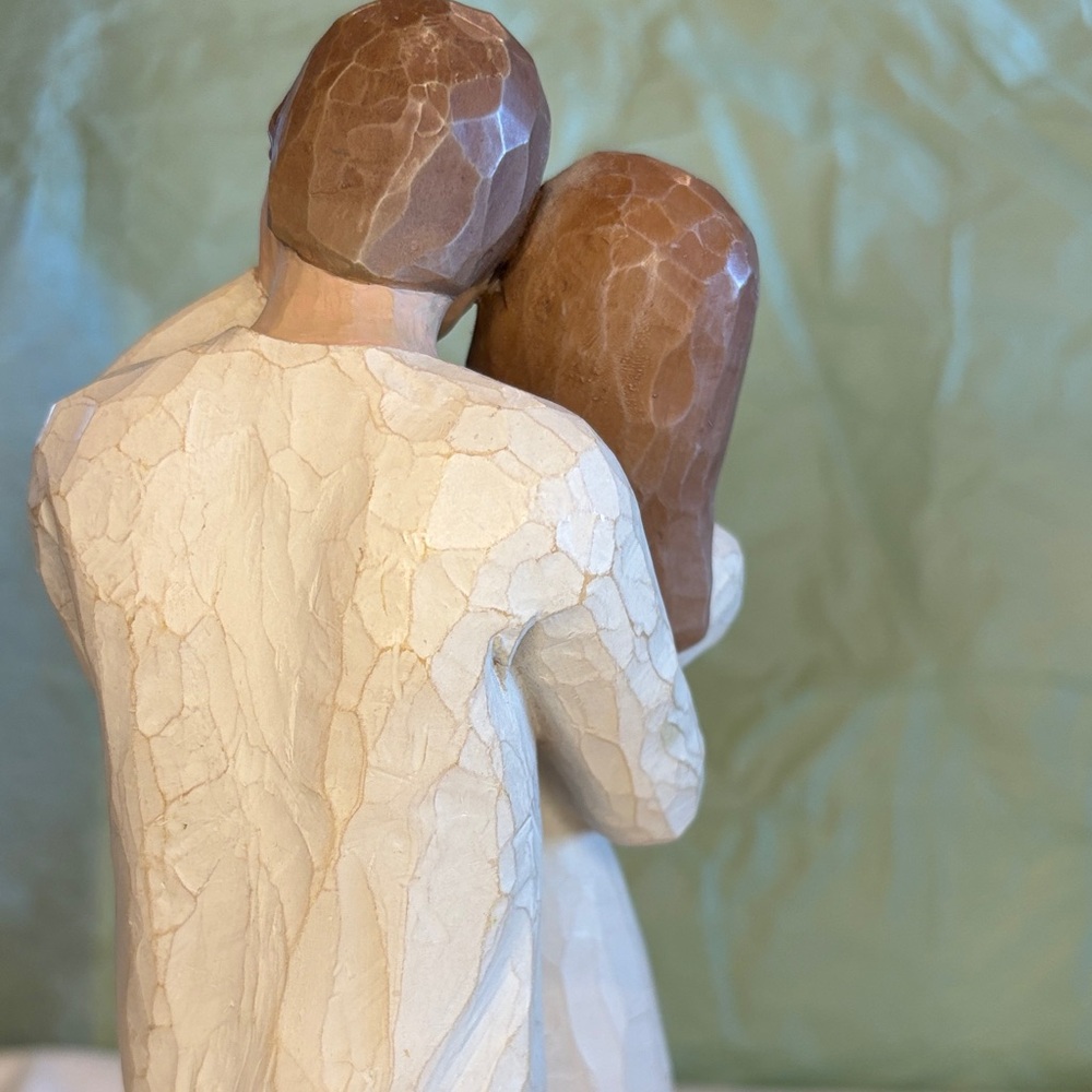 Willow Tree Embrace Sculpture - Together 2000 Cream, Brown - Picture 13 of 17